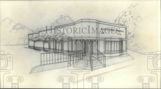 1985 Student architects propose Lamplighter restaurant New London-Historic Images