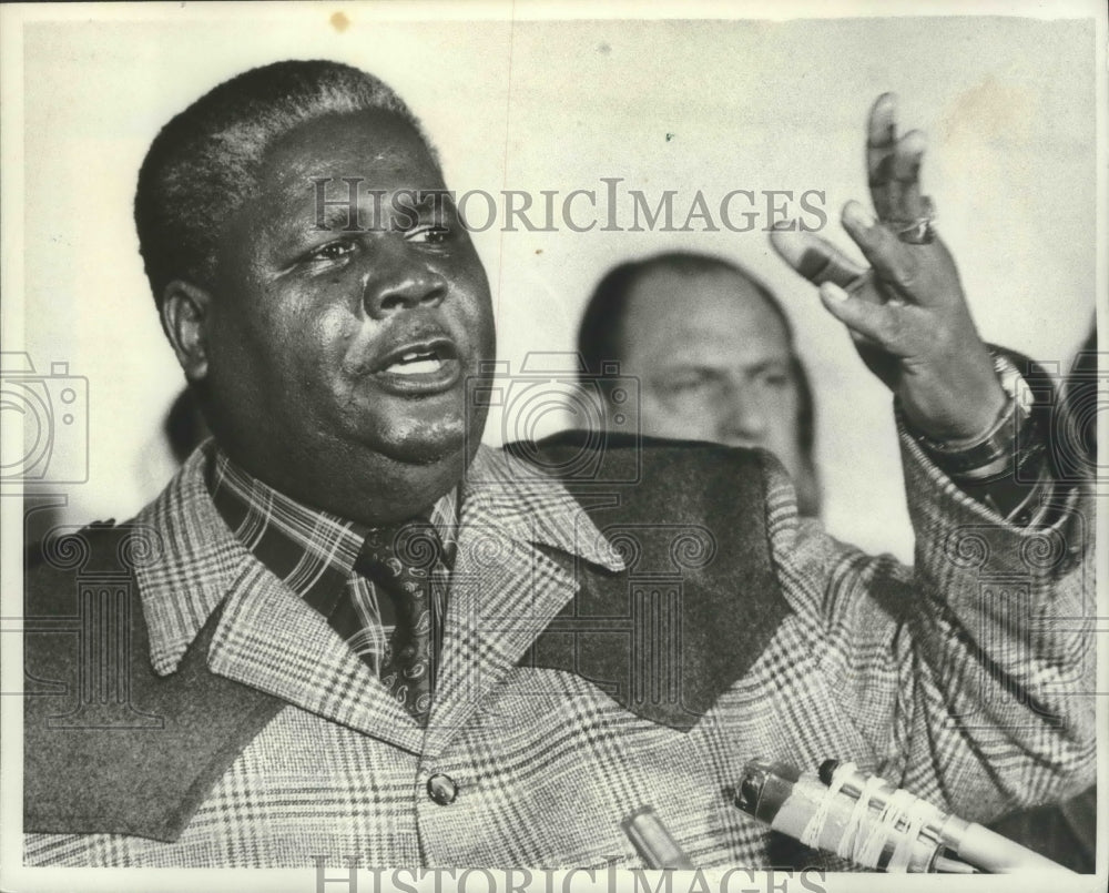 1976 Joshua NKomo, leader of Zimbabwe African Peoples Union-Historic Images