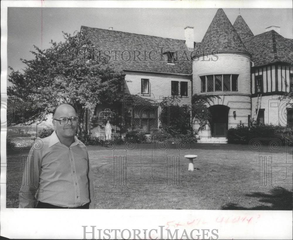 1978 Press Photo Father Andre Papineau at Still Point Brookfield - mjb73178 - Historic Images
