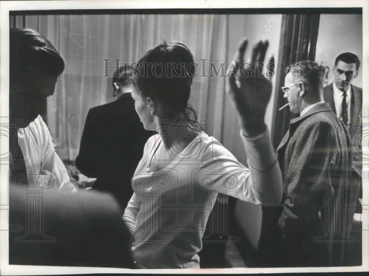1964 Press Photo Lillian Rogers and group Hurley, Wisconson - mjb73253 - Historic Images