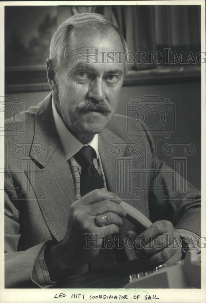 1986 Leo Hitt, Senior Adult Information Line coordinator, Wisconsin - Historic Images