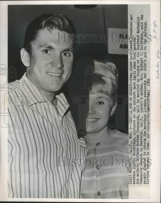 1964 Press Photo Woolworth heir Lance Reventlow & wife Cheryl in California-Historic Images