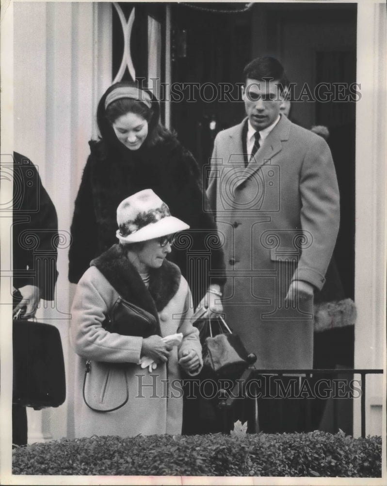 1967 Mrs. James Robb followed by Lynda Bird Johnson her fiance-Historic Images