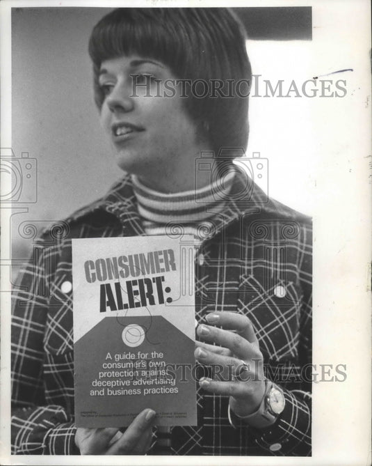 1973 Press Photo Camille Haney, State Justice Department, Wisconsin - mjb74055 - Historic Images