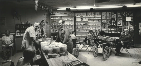 1981 Press Photo Mount Carmel Nursing Home's Ye Olde General Store - mjb74288 - Historic Images