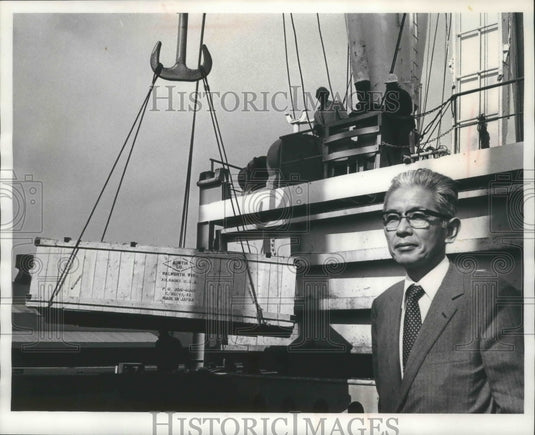 1972 Press Photo T. Murai, executive vice president of Kikkoman Foods, Wisconsin - Historic Images