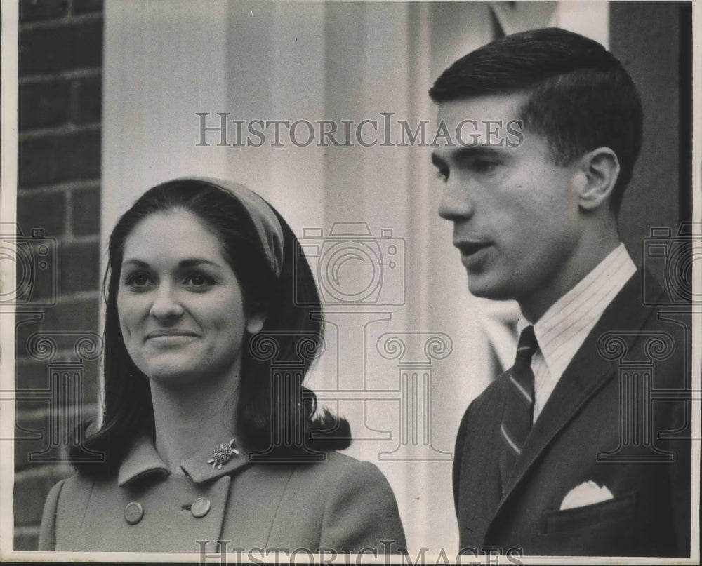 1967 Lynda Johnson and Charles Robb in Milwaukee-Historic Images