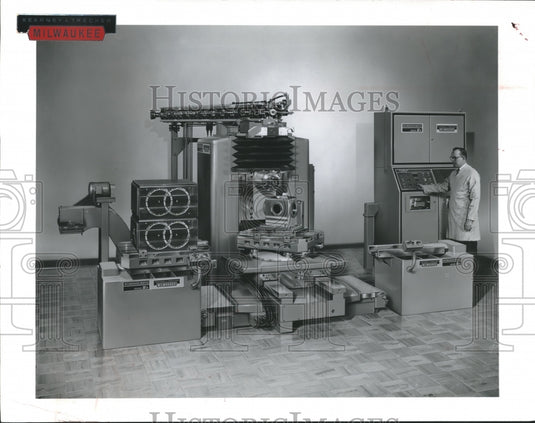 1967 Press Photo Kearney & Trecker Corporation new automatic machining center-Historic Images