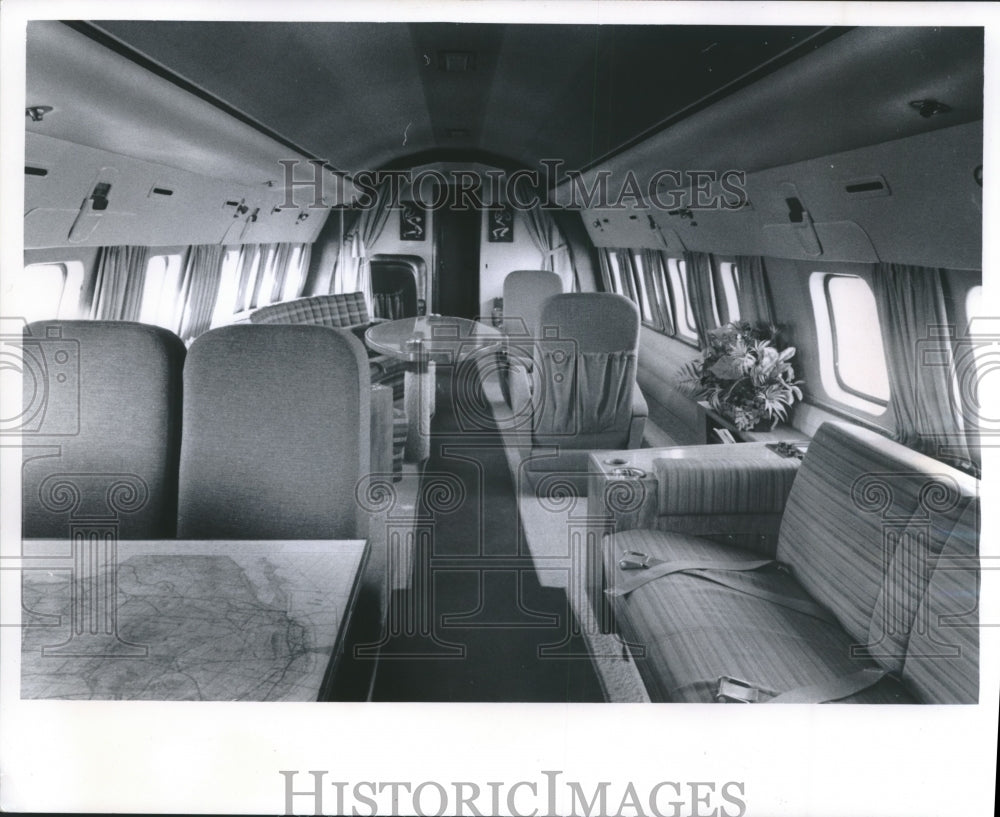 1985 Press Photo Corvair airplane, flying office of Kearney &amp; Trecker, Milwaukee-Historic Images