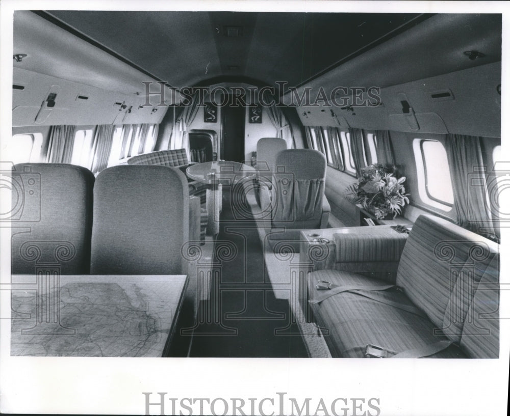 1985 Press Photo Corvair airplane, flying office of Kearney & Trecker, Milwaukee-Historic Images