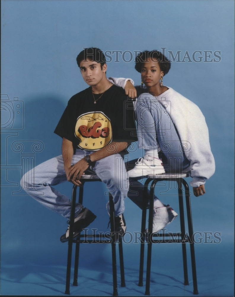 1993 Sahil Kedar, Lorraine Brown host &quot;Teen Forum&quot;, Milwaukee - Historic Images