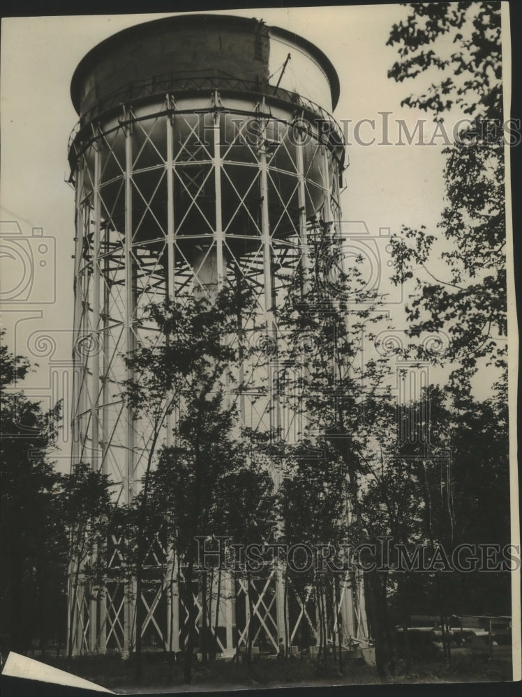 1930 Press Photo New water tank in Jackson Park to provide more water pressure- Historic Images