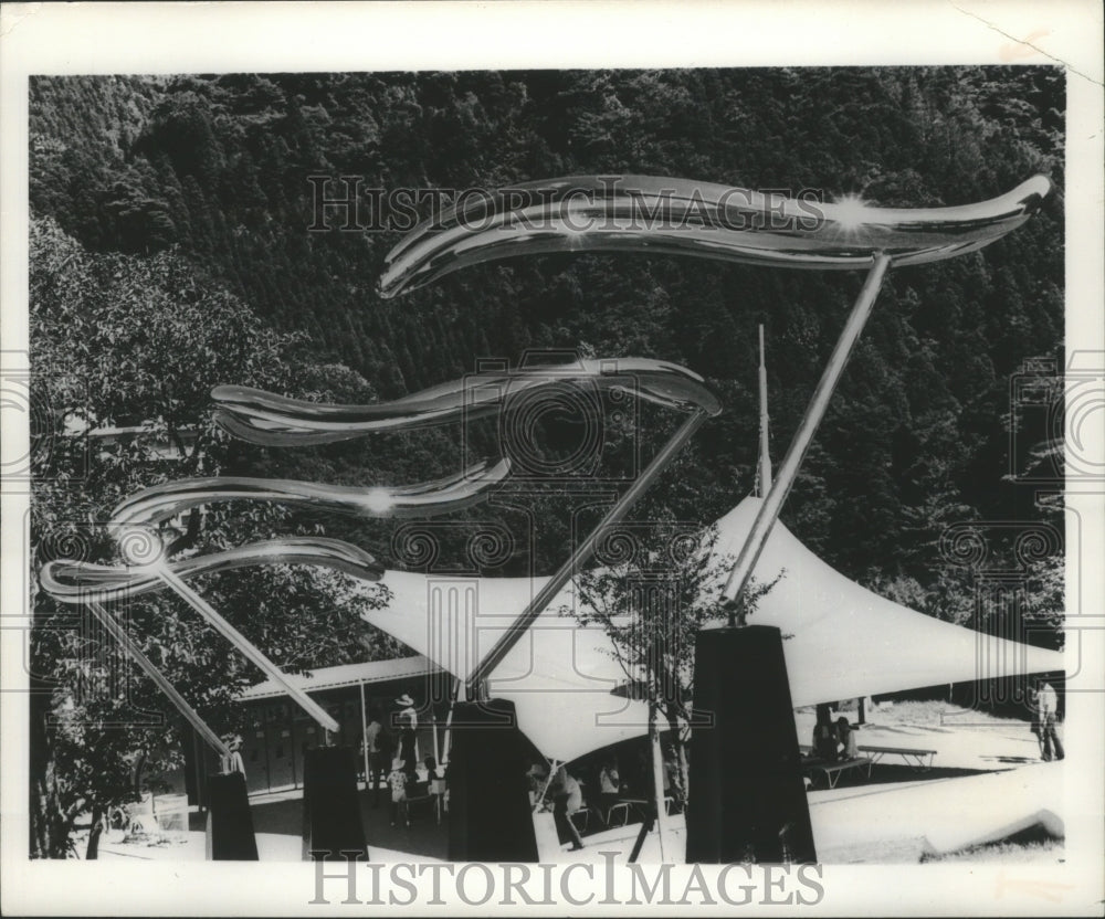 1976 &quot;Moving Rings&quot; at Hakone Open Air Museum of Modern Arts, Japan-Historic Images