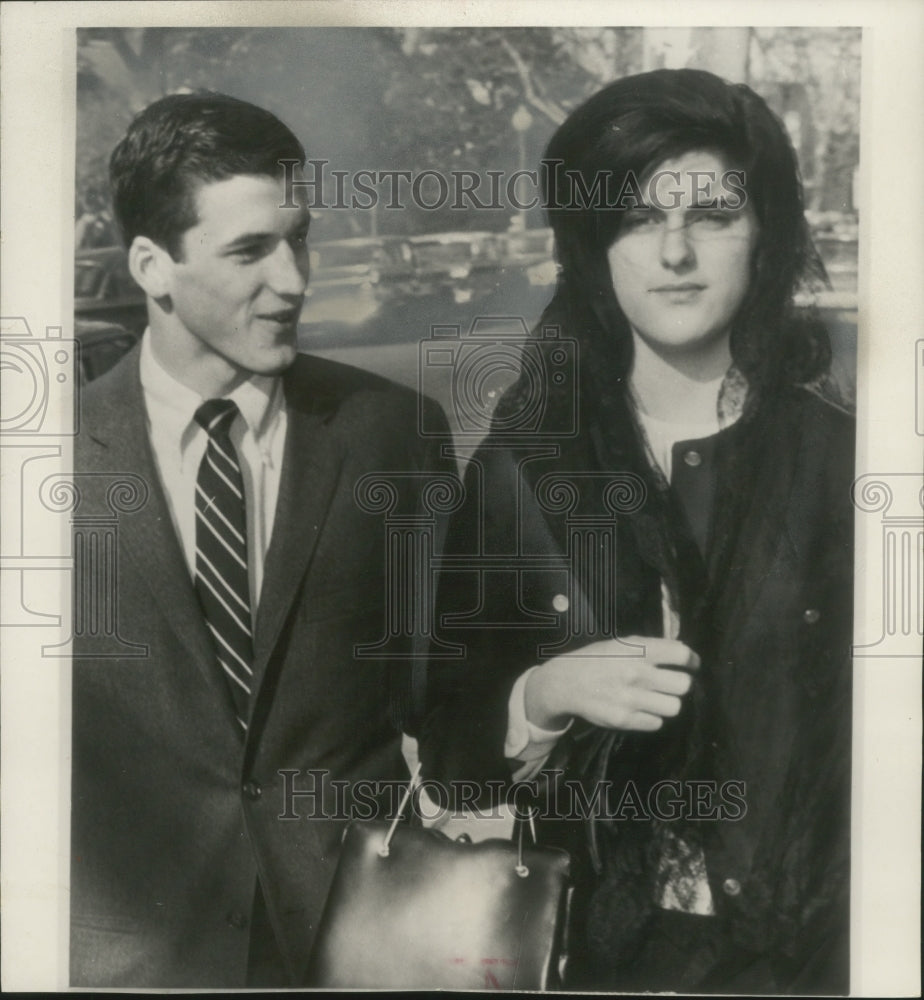 1983 Press Photo Lucy Johnson, daughter of President Johnson with Jack Olson, WI - Historic Images