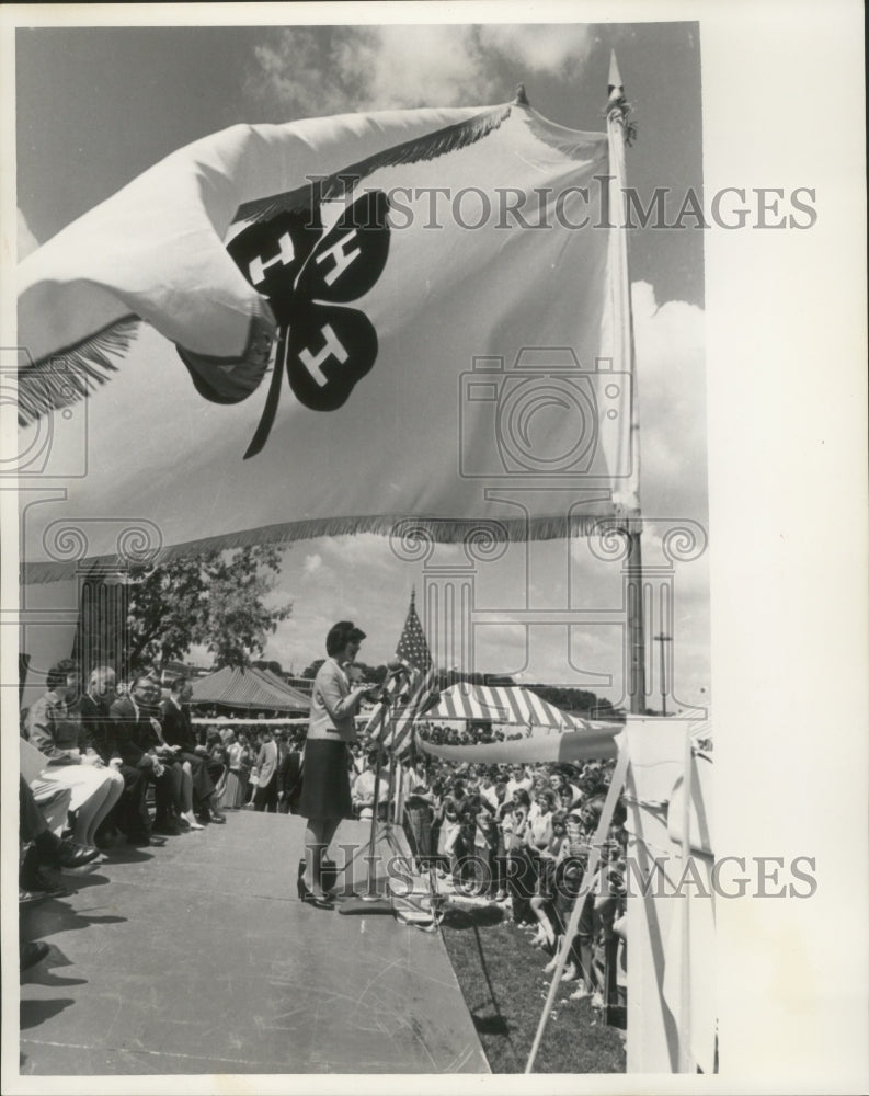 1965 Press Photo Luci Johnson, President Johnson&#39;s daughter, Milwaukee 4-H Fair- Historic Images