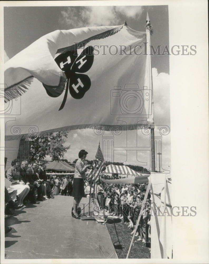1965 Press Photo Luci Johnson, President Johnson's daughter, Milwaukee 4-H Fair- Historic Images