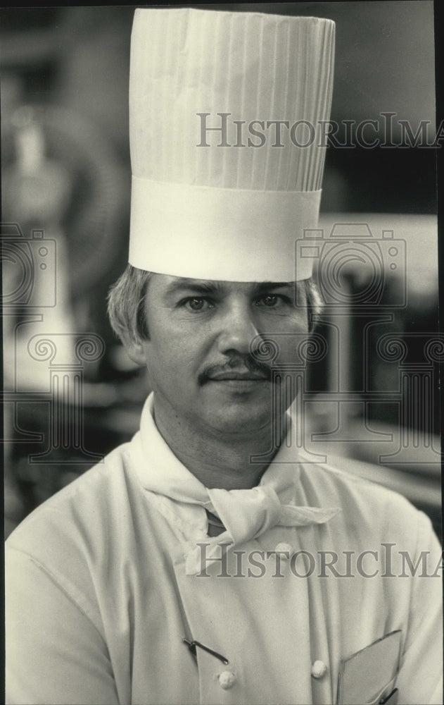 1986 Press Photo Executive chef Deter Karkossa, for Forward Wisconsin Inc. - Historic Images