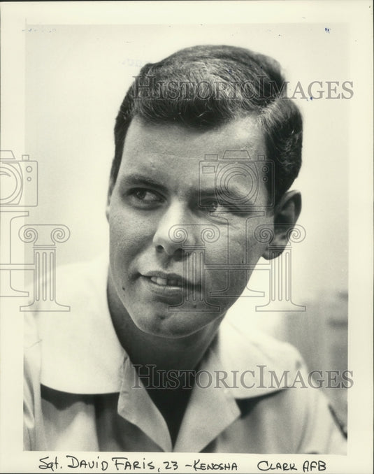 1986 Sgt. David Faris Kenosha Clark AFB Philippines - Historic Images