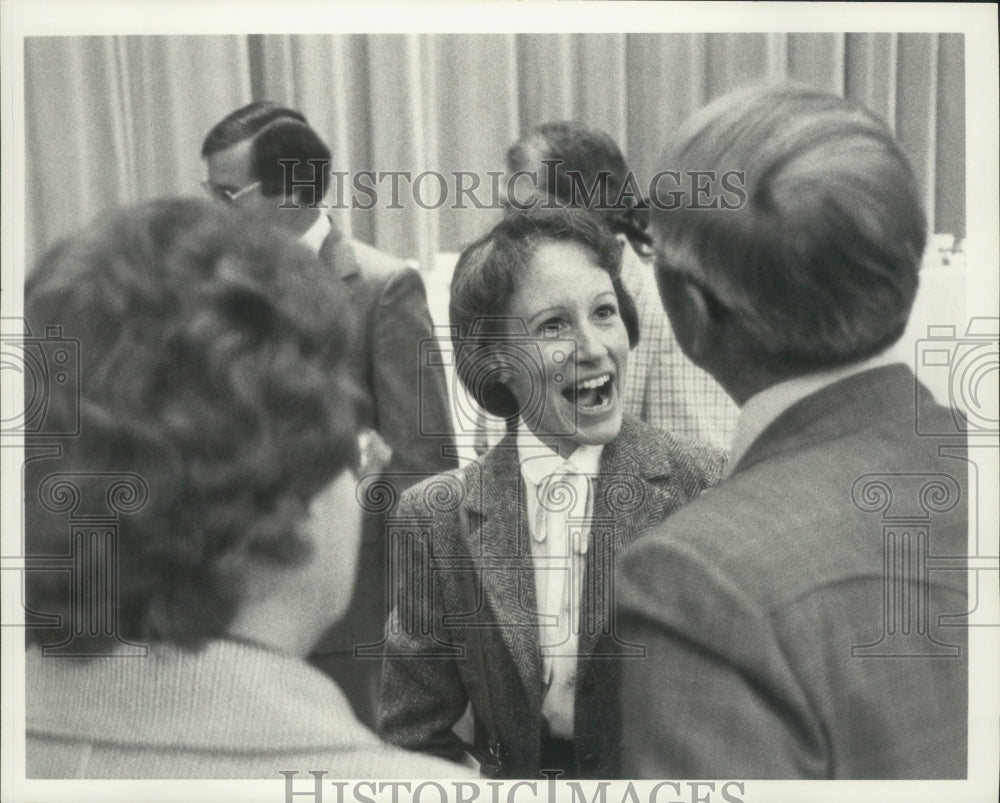 1978 Press Photo Nancy Landon Kassebaum at a convention in Wichita, Kansas - Historic Images