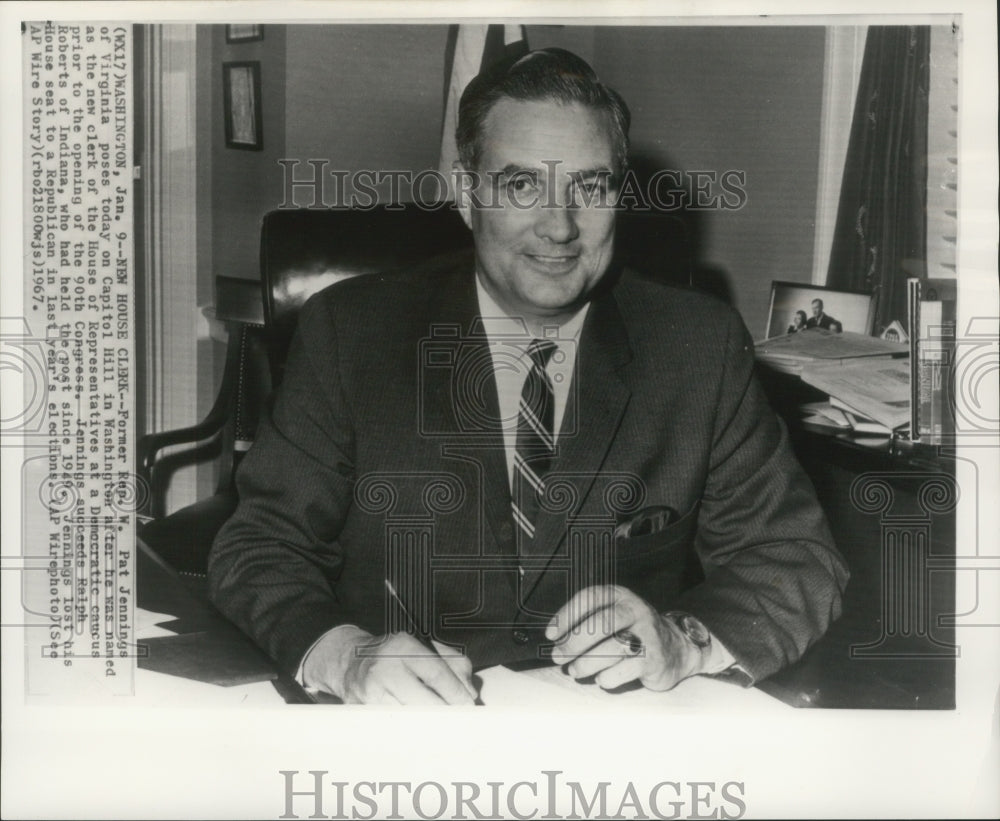 1967 Former Representative W. Pat Jennings of Virginia, Capitol Hill-Historic Images