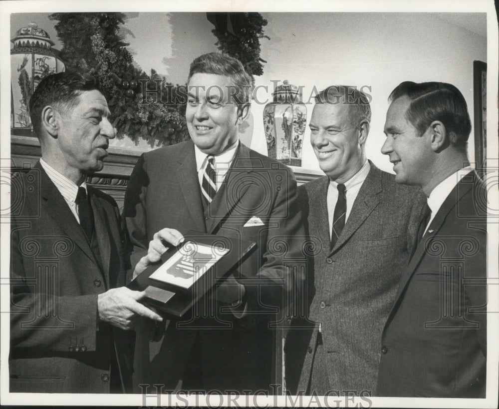 1967 Robert Stevenson honored for service as savings bond chair-Historic Images