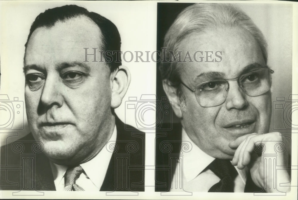 1985 Trygve Lie &amp; Javier Perez de Cuellar, United Nations, New York - Historic Images