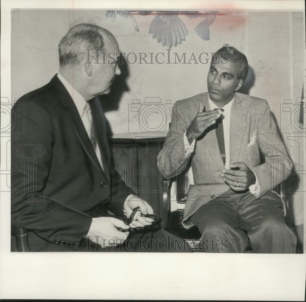 1961 Cheddi Jagan, prime minister of British Guiana with Dean Rusk-Historic Images