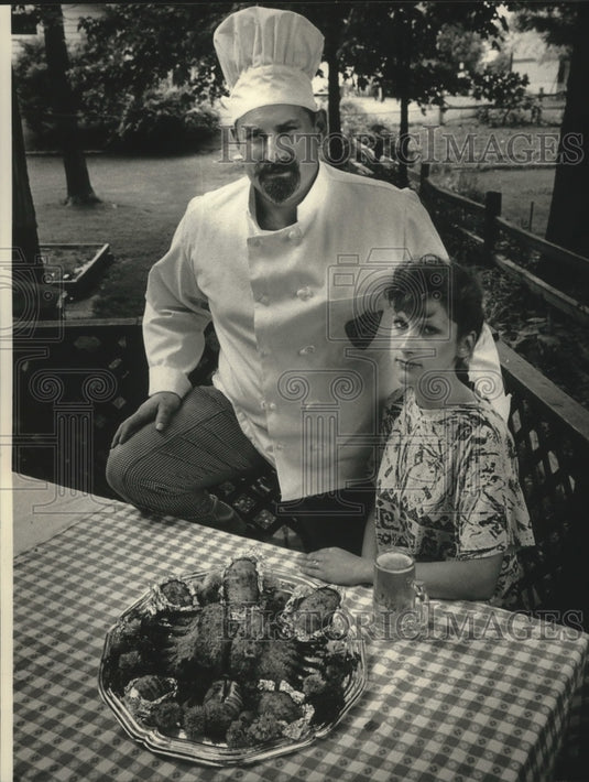 1991 Culinary instructor Robert Ilk & his wife Deanne at Oak Creek - Historic Images