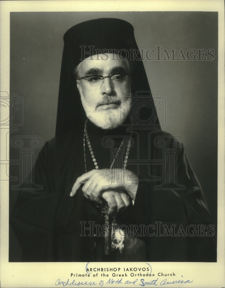 1975 Press Photo Archbishop Iakovos of Greek Orthodox Church - mjb77863-Historic Images