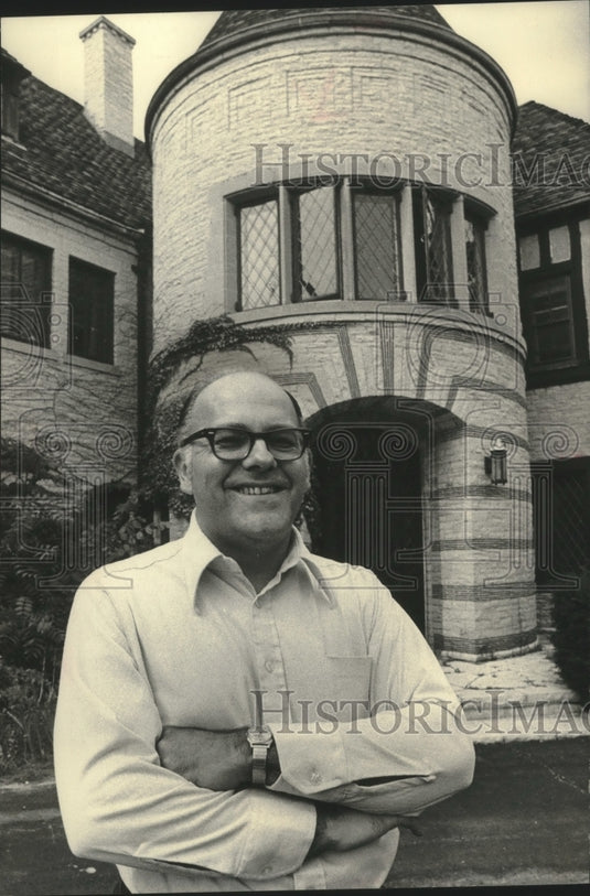 1917 Father Papineau front of Stillpoint.  Stillpoint director - Historic Images
