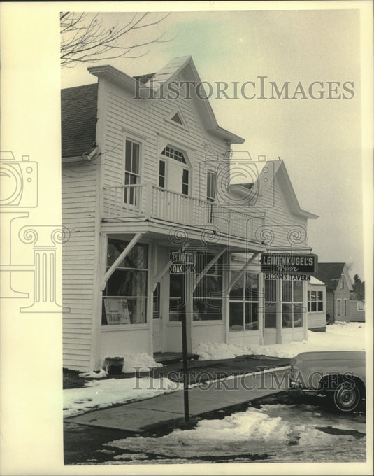 1987 Press Photo Bloom's Tavern in Phillips is on Register of Historic places - Historic Images