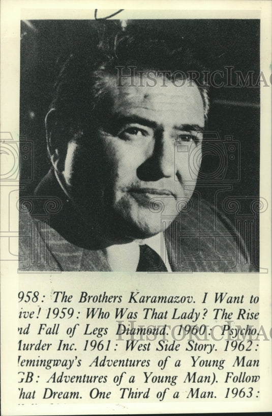 1987 Simon Oakland, U. S. Actor, 1922-1983 - Historic Images