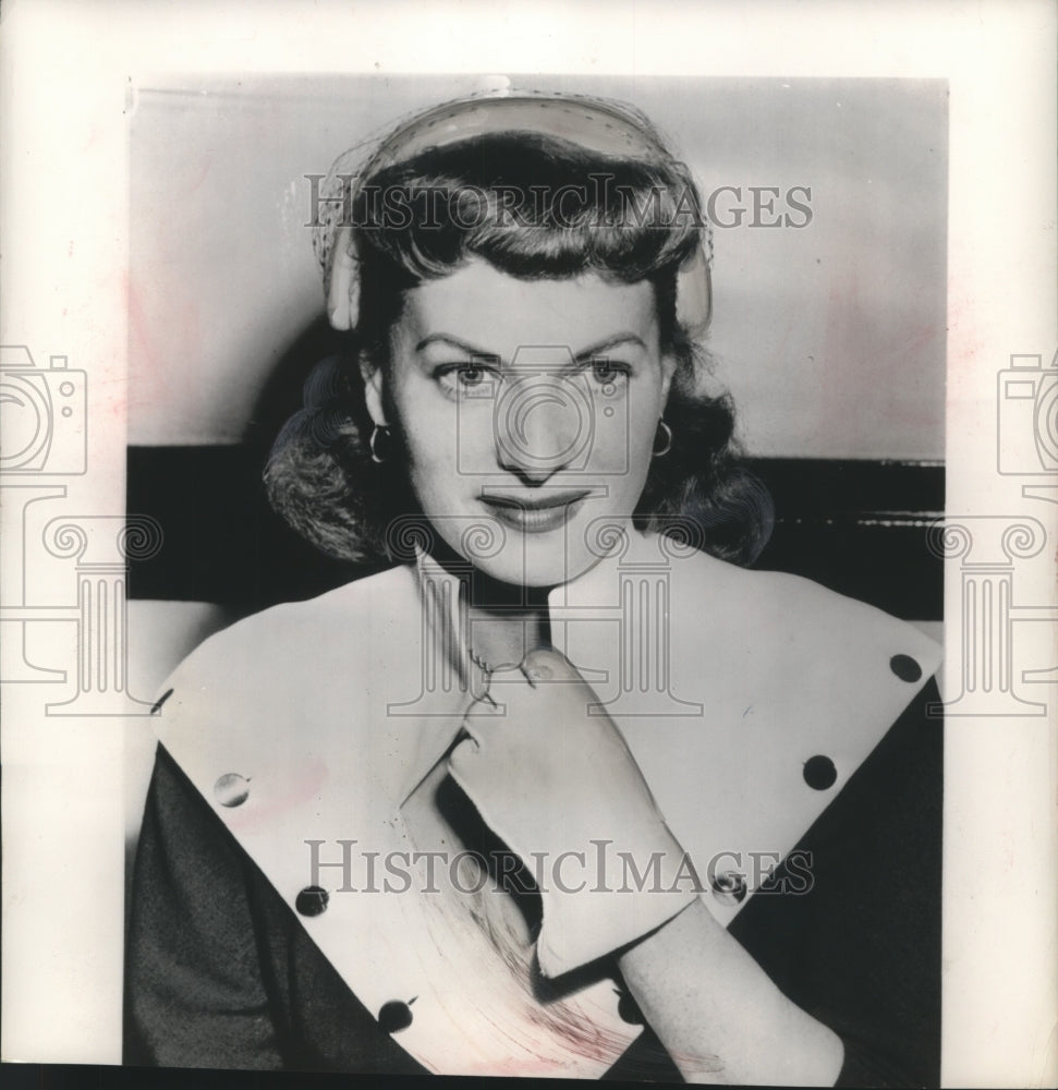 1952 Press Photo Maureen O&#39;Hara Irish born movie actress - mjb78468-Historic Images