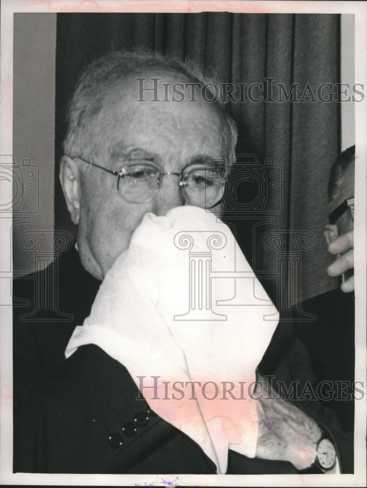 1963 Press Photo James Petrillo ends 40 yrs as head of Chicago musicians' Union- Historic Images