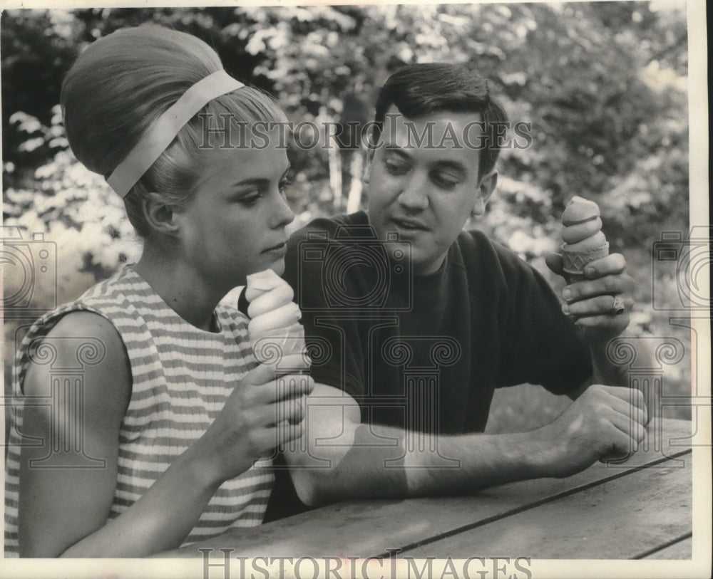 1966 Robert Humphrey and Donna Erickson, Makato, Minnesota - Historic Images