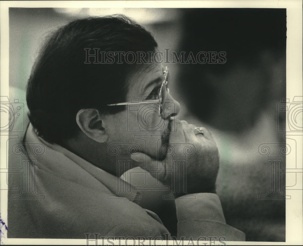 1988 Press Photo Jerry Petrone,accused of enticing children for immoral purposes