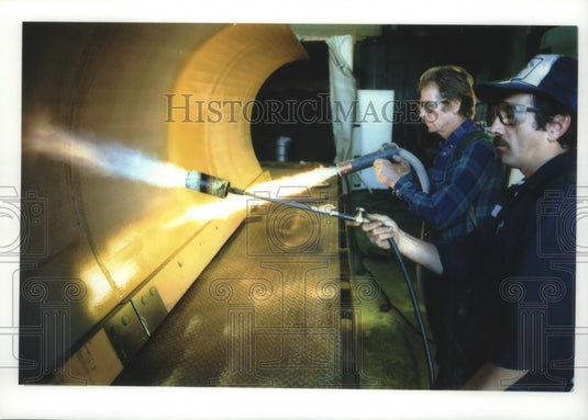 1994 Rod Buege and Craige Jensen  at Hy Tech Coatings, Waukesha - Historic Images