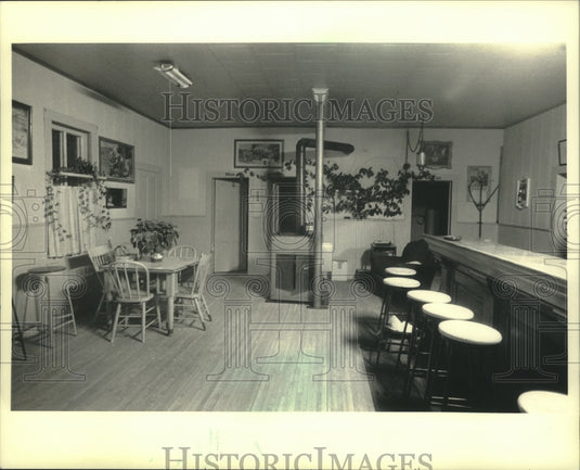 1987 inside the historical Bloom's Tavern in Phillips, Wisconsin - Historic Images