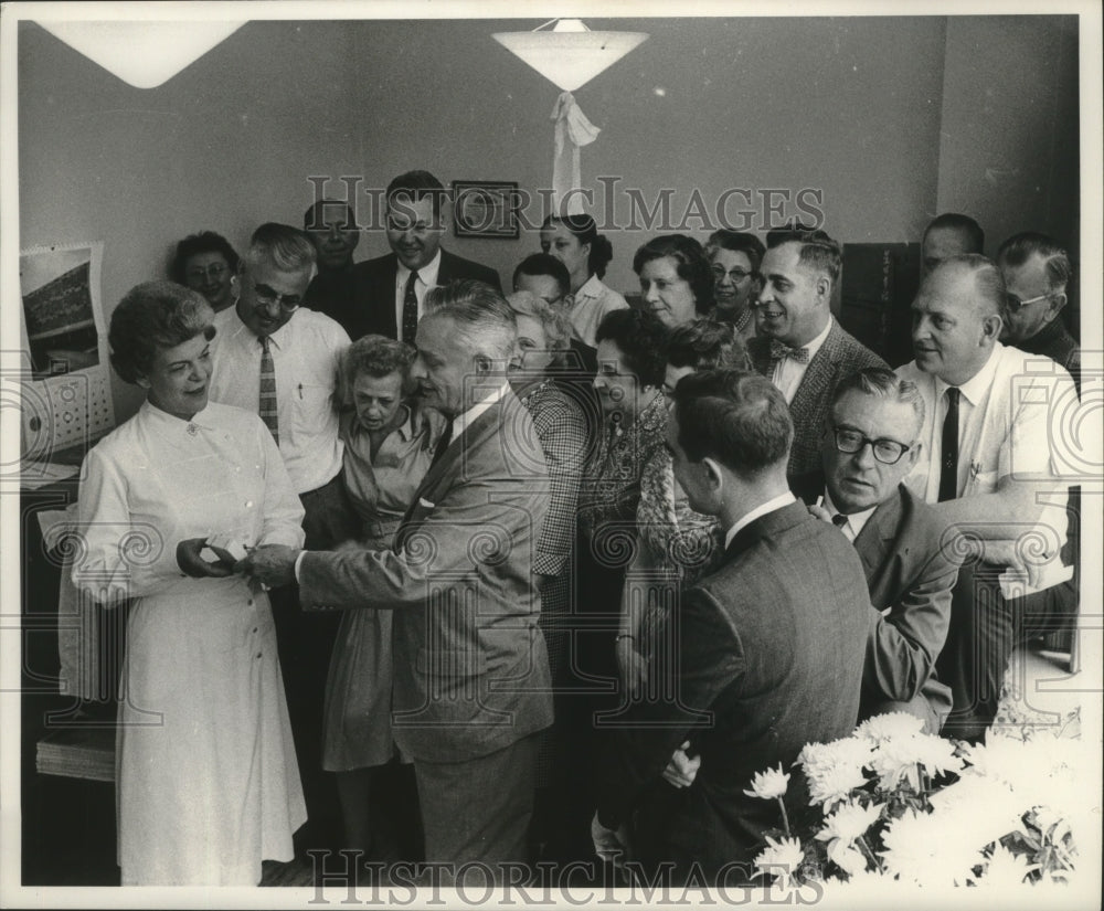 1961 First Aid Hospital 25 presentations to Elmira (Peg) Humburg-Historic Images