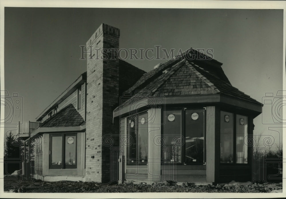 1989 Press Photo Wisconsin home built by general contractor Paul Katz &amp; staff - Historic Images