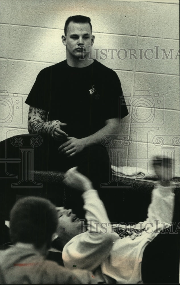 1993 Kyle Potrykus unable to practice or defend WISAA state title-Historic Images