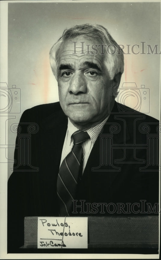 1988 Theodore Poulos, County Clerk candidate, Milwaukee. - Historic Images