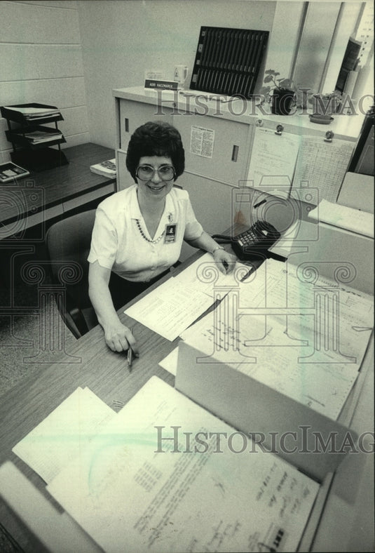 1984 Adri Kazmarek, General Electric Medical Systems in  New Berlin - Historic Images