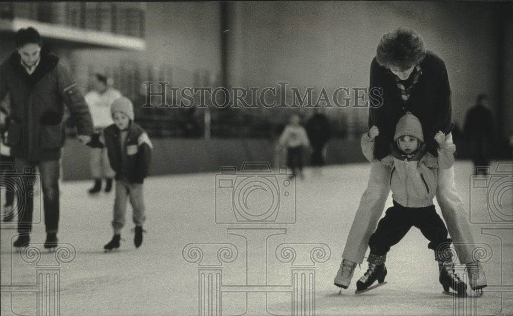 1993 Lauren James and Kathy Gardner at Pettit National Ice Center-Historic Images