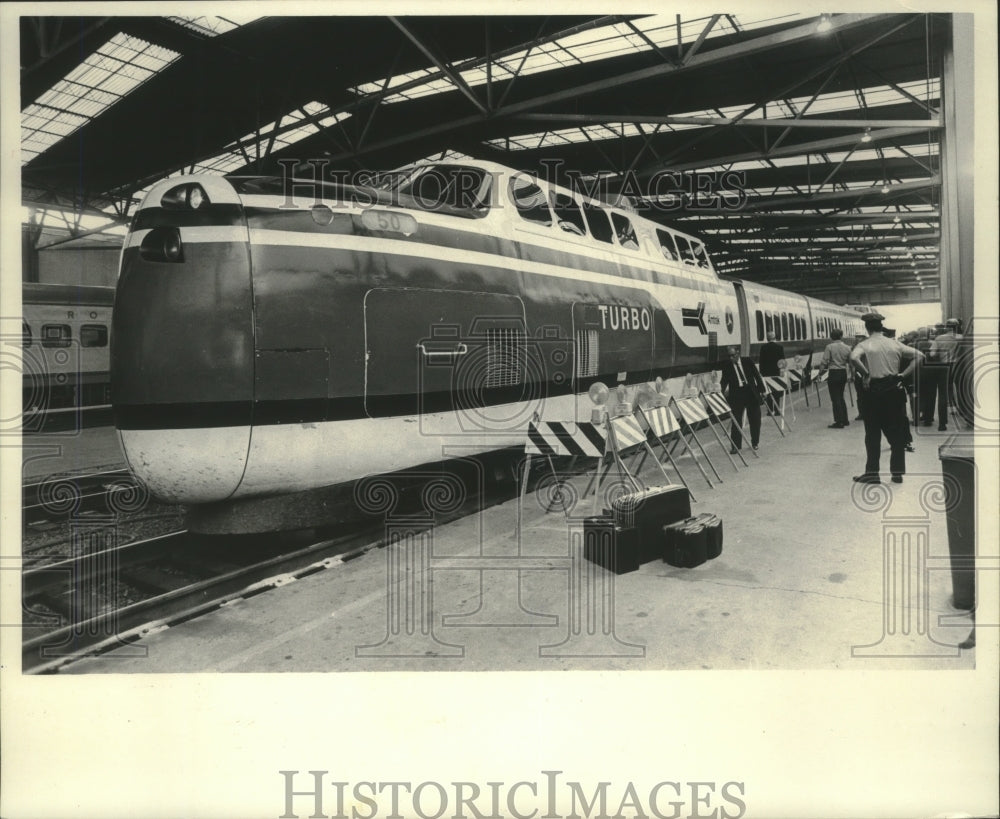 1971 Press Photo Turbo train, National Railway Passenger Corporation - mjb80760 - Historic Images