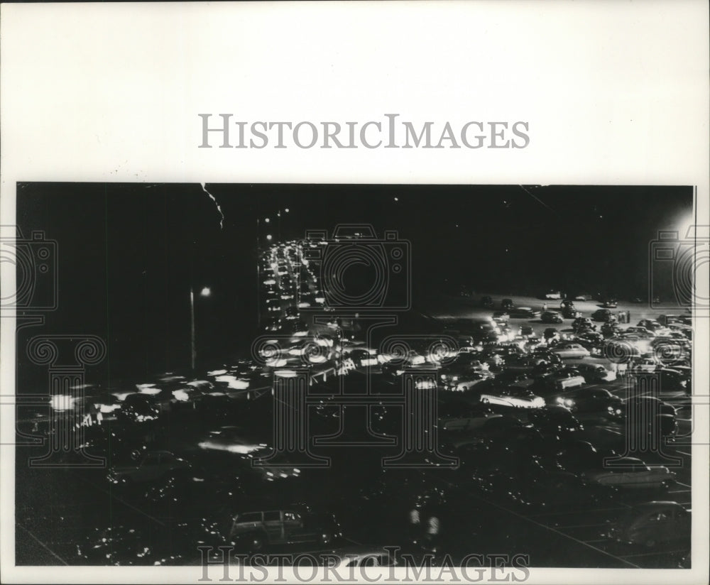 1963 Traffic for Stadium in Milwaukee, Transportation-Historic Images