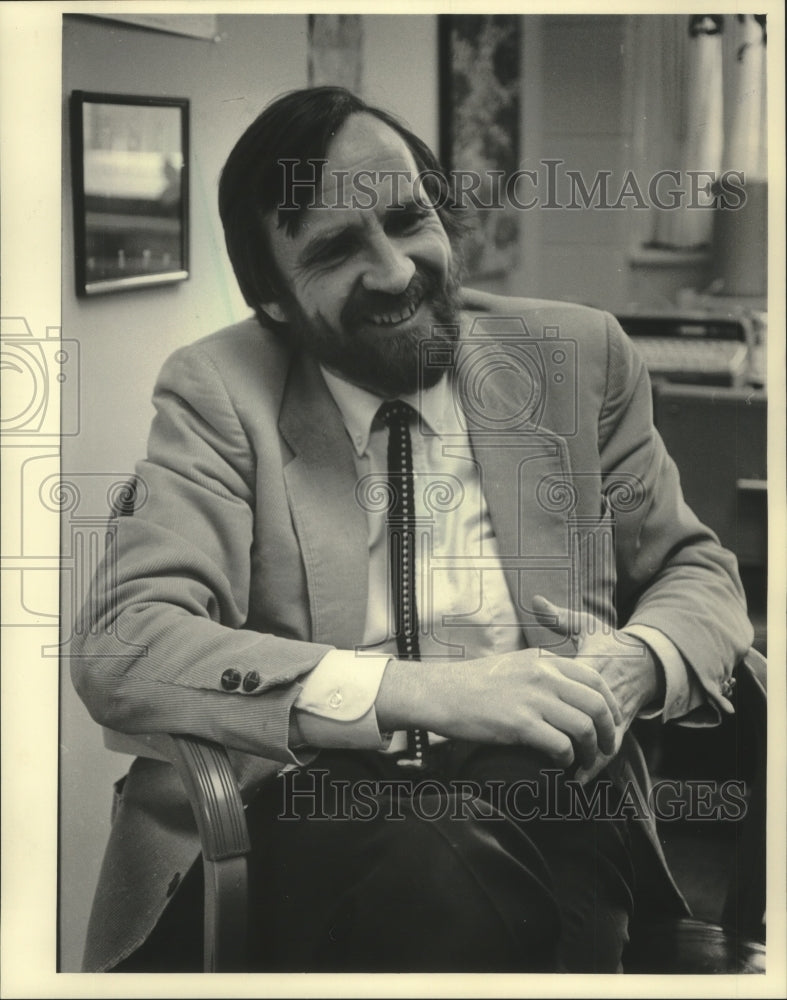 1983 Press Photo Fritz Oser, visiting Swiss Educator at University of Freiburg - Historic Images