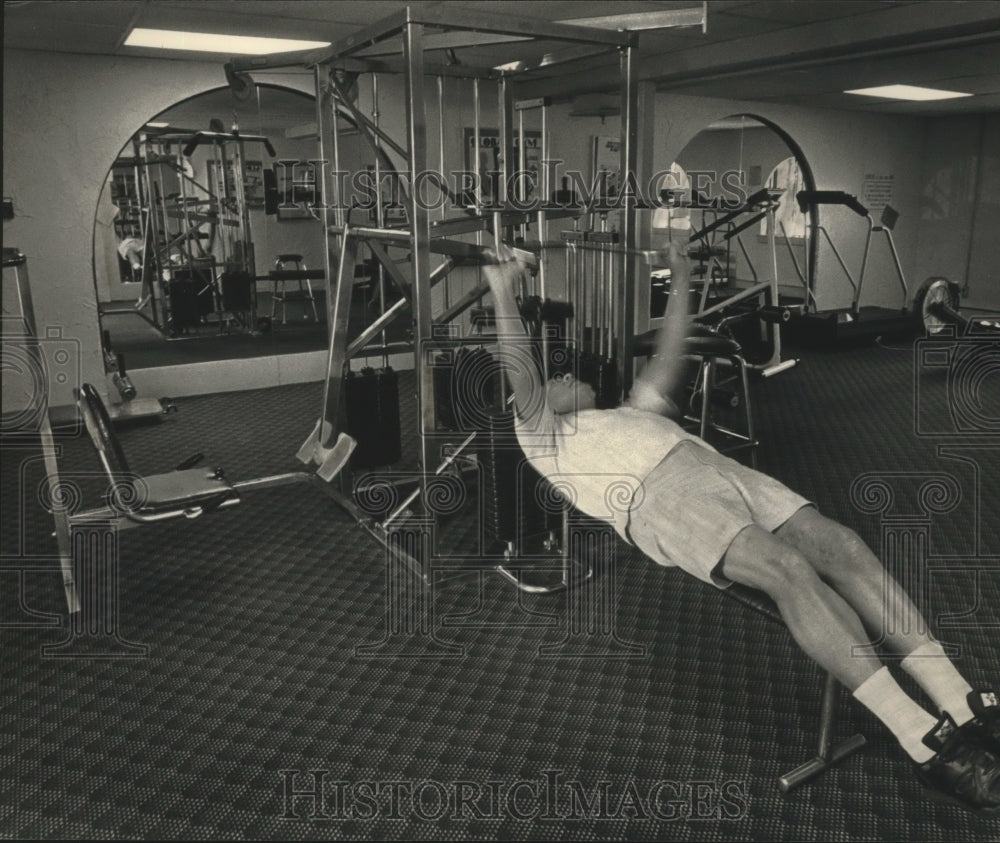 1992 Kenneth Lehnert In Fitness Center At The Meadows In Waukesha-Historic Images