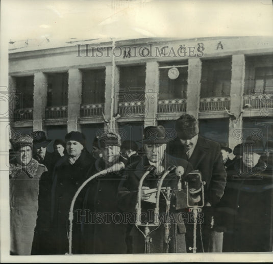 1957 Hungary's Premier Janos Kadar spoke in Moscow-Historic Images