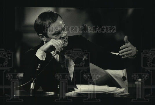 1987 Press Photo Milwaukee Common Council President John Kalwitz - mjb83784 - Historic Images